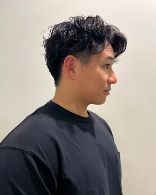 ショート パーマ メンズ そね こまちのヘアスタイル