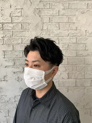 ショート メンズ ブリーチ特化 ハイトーンRYOYAのヘアスタイル