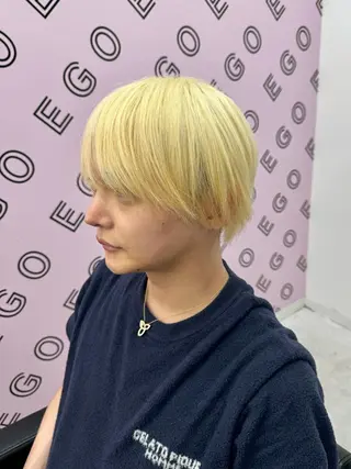 ショート メンズ ブリーチカラー💖 rukaのヘアスタイル