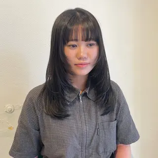 ロング note所属・韓国風/レイヤー/ note アヤナのヘアスタイル