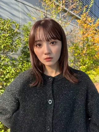 セミロング 艶髪／レイヤー／ 透明感🎀／MARIのヘアスタイル