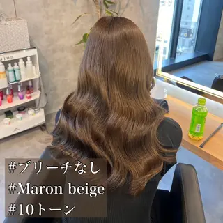 ロング カラー ヘアアレンジ レイヤーカット×透明 感カラーHAYATOのヘアスタイル