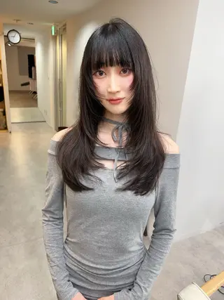 ロング 韓国レイヤー/ハイ トーン/優太のヘアスタイル