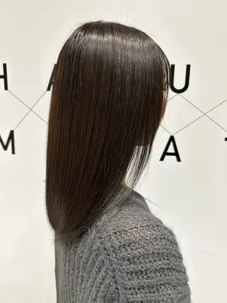 ミディアム カラー 近藤 ちかのヘアスタイル