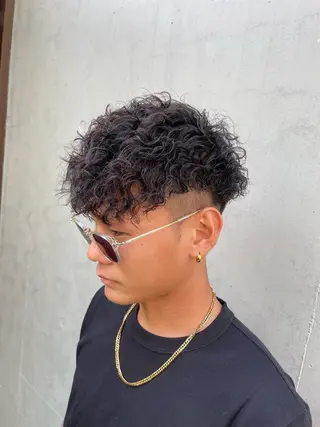 パーマ メンズ Le'a所属・渋谷/フェード/ 國分 翔のヘアスタイル