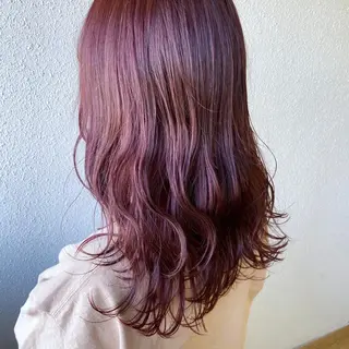ミディアム カラー ヘアアレンジ 遠藤歩未/ EX秋葉原店のヘアスタイル