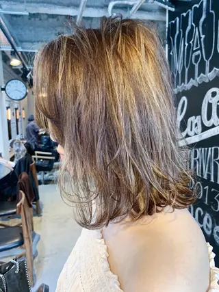 ミディアム カラー メンズヘア/レイヤー /ボブ山内春輝のヘアスタイル