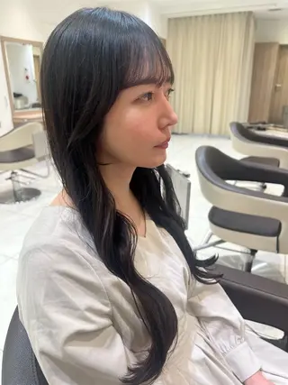 ロング 顔周り/韓国レイヤー junkaのヘアスタイル