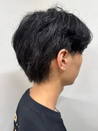 ショート メンズ パーマ/ハイトーン /吉田眞のヘアスタイル