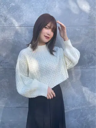 ミディアム カラー inq名駅店所属・rion/ 名古屋/カラーのヘアスタイル