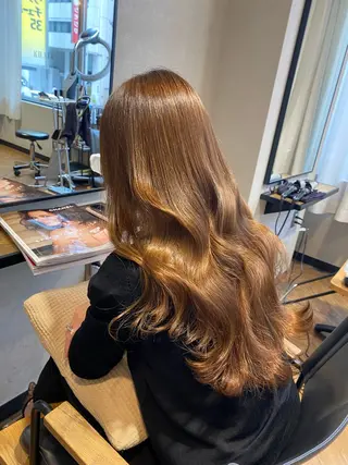 ロング カラー MIREI /韓国風 /大阪美容室のヘアスタイル