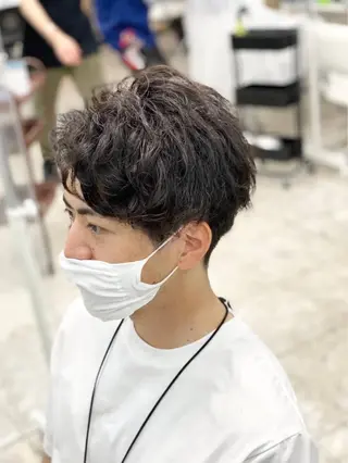 ショート ヘアアレンジ メンズ 🧸縮毛矯正特化 金澤 彩香🎀のヘアスタイル