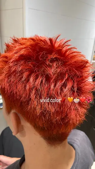 ショート カラー メンズ 髪改カラー/メンズ カット🪭スズキマリのヘアスタイル