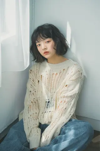ミディアム カラー パーマ ヘアアレンジ sand   名古屋所属・ショート〜ボブ特化✨ ／谷口楓佳のヘアスタイル