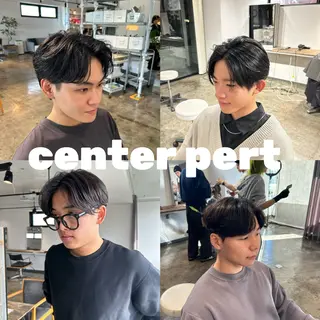 ショート become men's hair 名駅店所属・名駅/フェザーパーマ 韓国ヘア/森岡のヘアスタイル