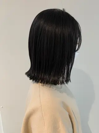 ミディアム カラー 伊藤 歩のヘアスタイル