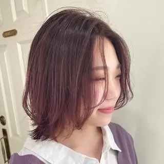 ショート カラー salowin渋谷kitaya park前所属・RIKA韓国ヘア/く びれヘア/上品カラーのヘアスタイル