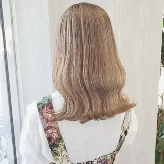 セミロング カラー レイヤーカット/ ウルフカット/大橋 のヘアスタイル