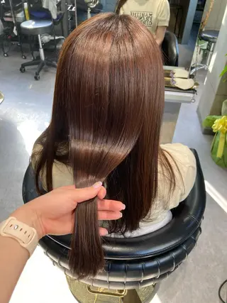 ロング 髪質改善☺︎縮毛矯正 ふじい まりんのヘアスタイル