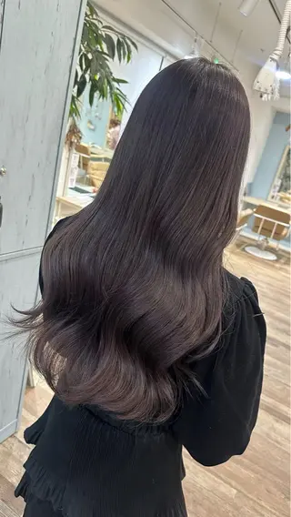 ロング suzuka/透明感 カラー 美髪縮毛矯正のヘアスタイル