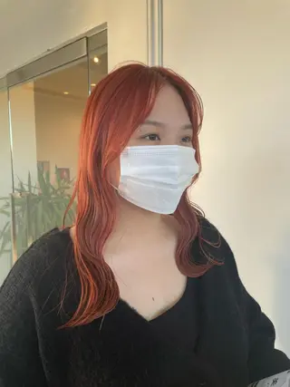 ロング カラー ヘアアレンジ 木村 架音のヘアスタイル