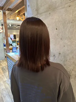 ミディアム カラー ヘアアレンジ 💞艶カラー/ ブリーチ💞ユウカのヘアスタイル