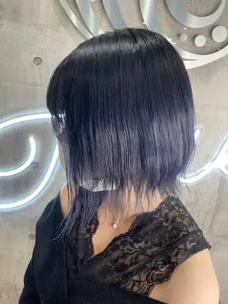 ミディアム カラー パーマ ヘアアレンジ メンズ キッズ ネイル マツエク・マツパ アイブロウ スワイプするのちょっ と待った艶髪/透明感のヘアスタイル