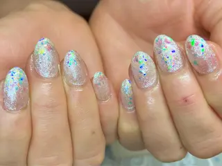 ショート カラー ネイル ネイルサロン リリーブランシュ所属・森 瑞紀のネイルデザイン