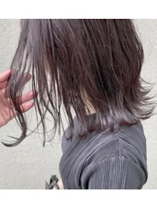 ミディアム Saffyハリウッド トリートメント◎のヘアスタイル