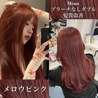 セミロング カラー ヘアアレンジ 💕トレンドうる艶髪 💕TUNE銀座のヘアスタイル