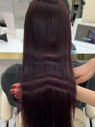 ロング カラー ヘアアレンジ maoブリーチ無し 似合わせカラーのヘアスタイル