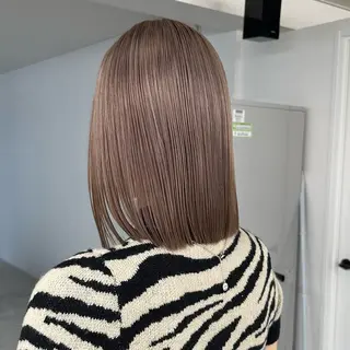 ミディアム カラー REAL 心斎橋所属・ハイトーン/ベージュ /デザイン🦋ナツミのヘアスタイル