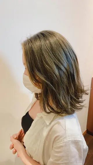 ミディアム カラー ヘアアレンジ 🦕カラー指名率🦕 NO.1🦕林 秀幸のヘアスタイル