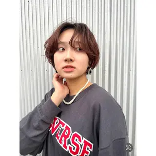 ショート re.share所属・茅ヶ崎/ショートボブ /ハイトーン/片野のヘアスタイル