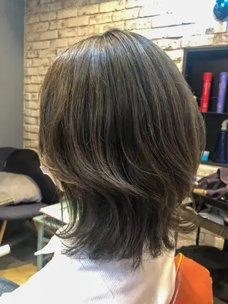 ミディアム 顔まわり職人🇰🇷 韓国ヘア/KAITOのヘアスタイル