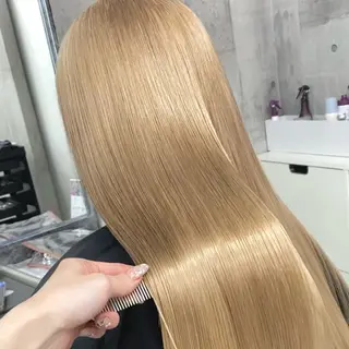 ロング ハイトーン×エクステ 💞くるみのヘアスタイル