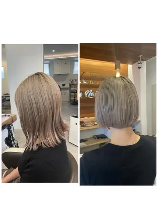 ミディアム カラー riddle hair(駒生)所属・山越 美裕樹のヘアスタイル