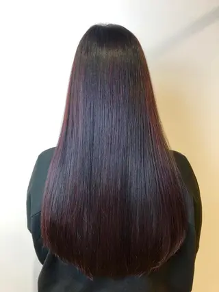 ロング カラー 青野 文香のヘアスタイル