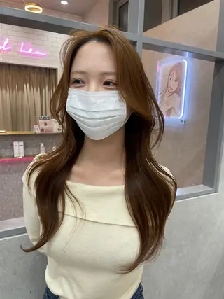 セミロング MOE 福岡韓国ヘア✧︎のヘアスタイル