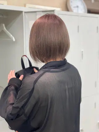 ショート カラー ショーヤ/ブリーチ /バレイヤージュのヘアスタイル