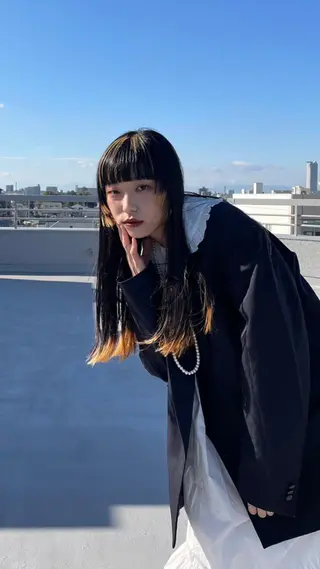 ロング カラー 原 瑞希のヘアスタイル