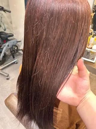 カラー ぱつっとボブ/Wカラ ー/ことこ🍒のヘアスタイル