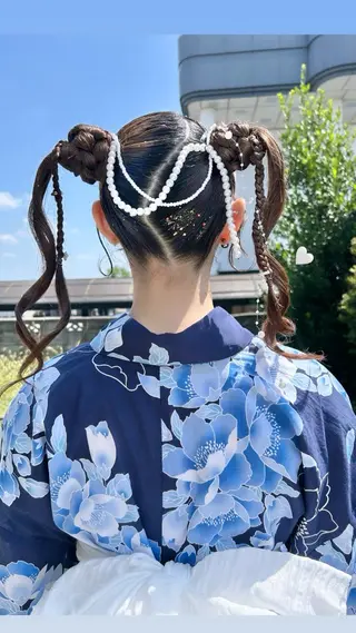 ロング ヘアアレンジ ナカジマ ナナのヘアスタイル