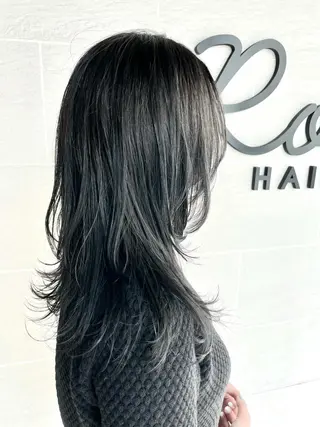 セミロング カラー パーマ ヘアアレンジ Roijir所属・roijir ロイジーのヘアスタイル