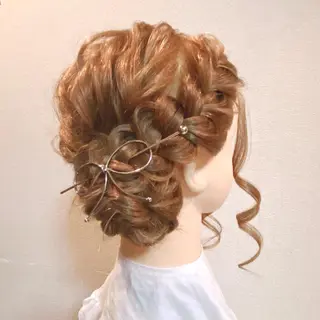 ミディアム ヘアアレンジ an池袋本店所属・🌷吉野ひかり🌷 カットモデル募集✂️のヘアスタイル