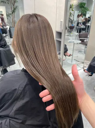 セミロング カラー ヘアアレンジ the path shogo🌻のヘアスタイル