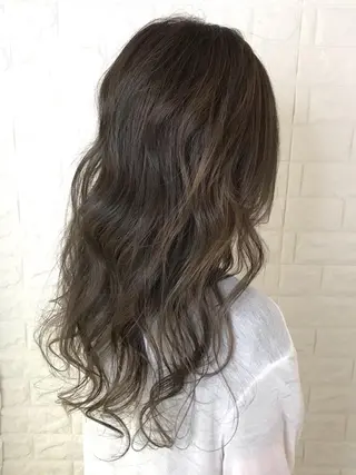 ロング カラー エイジングケア特化 美容師✂️山崎竜二のヘアスタイル