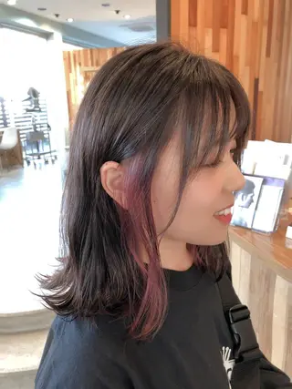 ミディアム カラー むらまつ えりこのヘアスタイル