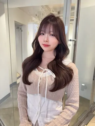 ロング カラー ♠️暗髪レイヤー♠️ 中山唯斗のヘアスタイル