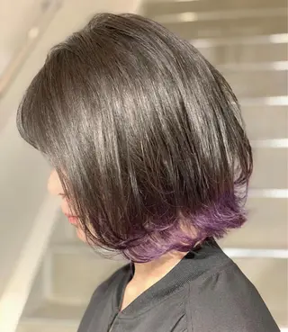 ショート カラー ヘアアレンジ キッズ カラー特化サロン Eir心斎橋のヘアスタイル